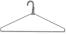 14" x 16" Caped Hangers (500 per box)