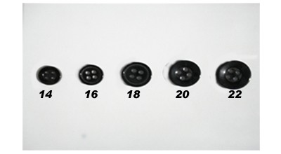 241P Black 4-Hole Pearl Like Traditional