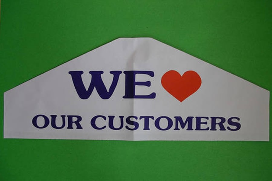 Garment Covers "WE LOVE" 20" Glue Top (BOX:2500)