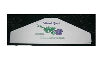 Garment Covers-Fold Back "Thank You"